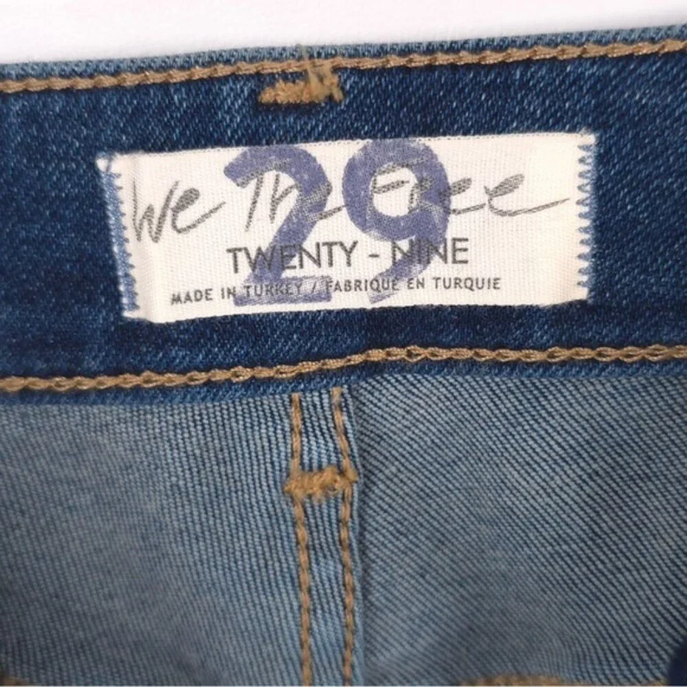 NWT FREE PEOPLE High Waist‎ Crop Raw Hem Denim Jegging Deep Indigo Size 28 & 29